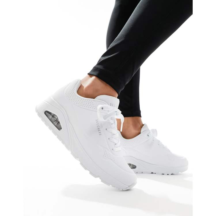 Skechers Uno Stand On Air Sports Shoes in White ASOS