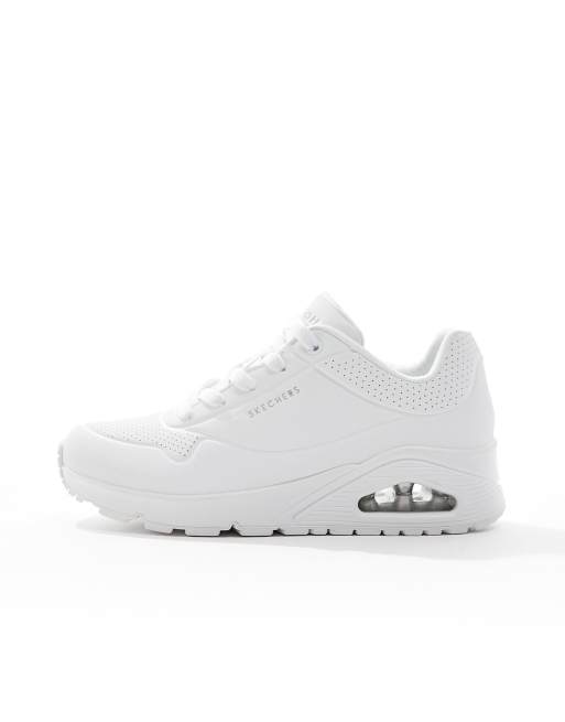 White sketcher tennis on sale shoes