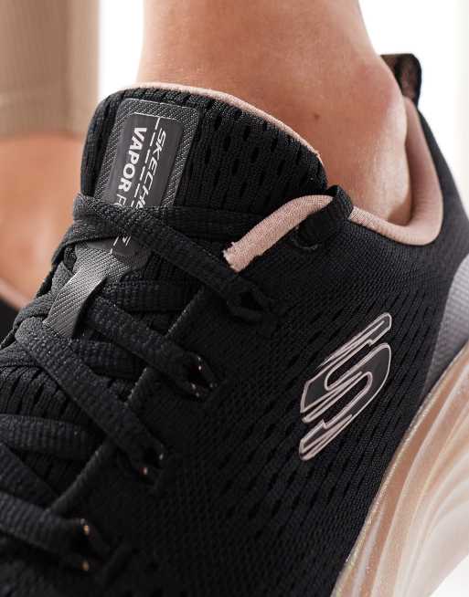Skechers Vapor foam midnight glimmer in black