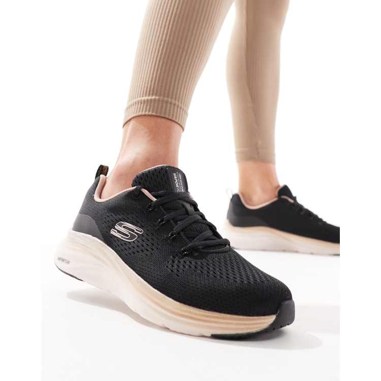 Skechers Vapor foam trainers - midnight glimmer in black | ASOS