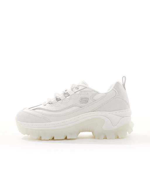 SKECHERS x DOJA CAT HI-RYZE★厚底★コラボ★ホワイト系 Shop Skechers HI Ryze - Skechers Shine in White
