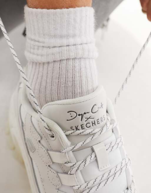 Skechers x Doja Cat Hi-Ryze chunky sneakers in white | ASOS