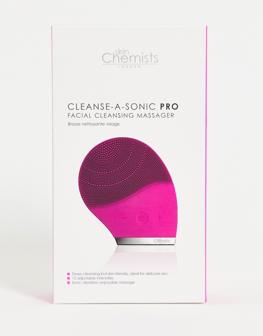 Skin Chemists cleanse-a-sonic pro facial cleanser in pink