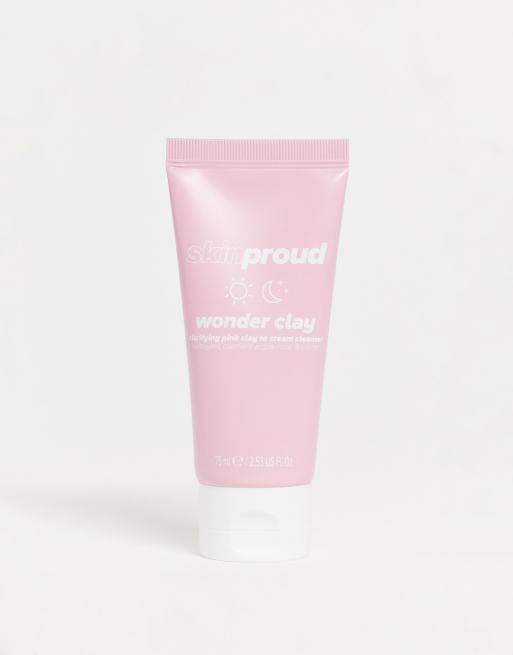Skin Proud - Wonder Clay - Verhelderende crème reiniger met roze klei: 75ml