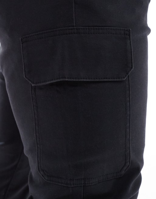 Skinny cargobukser i sort fra ASOS DESIGN, 4 af 5