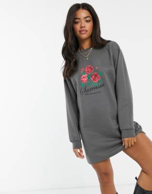 graphic sweater dress