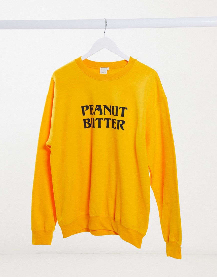 Skinny Dip peanut butter sweater in orange