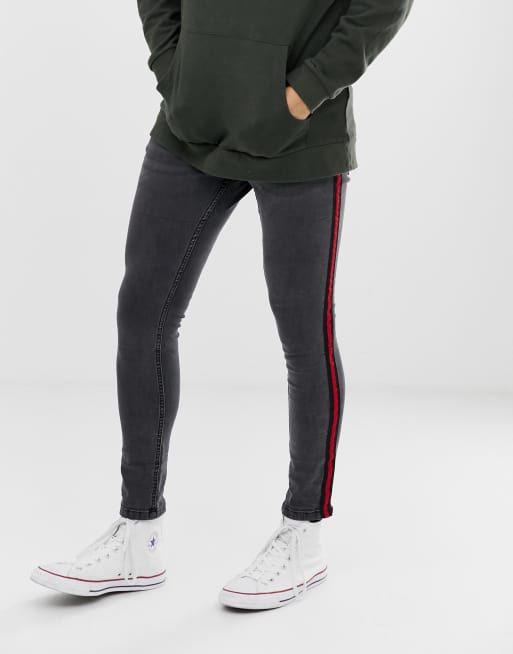 Skinny jeans med sidestribe fra Brave Soul, 2 af 4