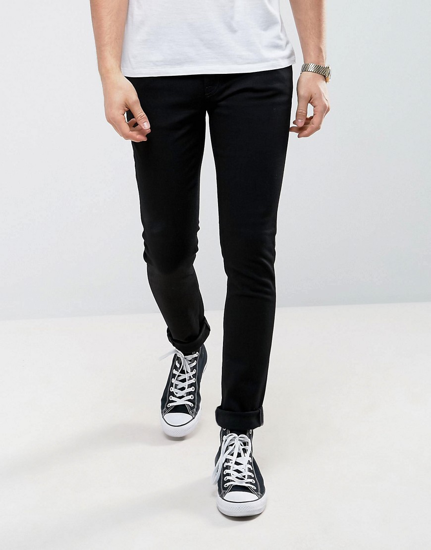 Skinny Lin sorte skinny jeans fra Nudie Jeans Co