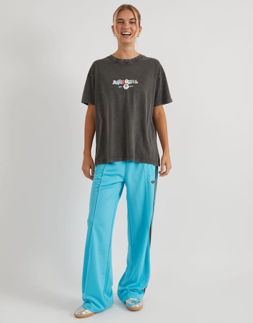 Skinnydip Antisocial acid wash t-shirt in grey, 4 of 4