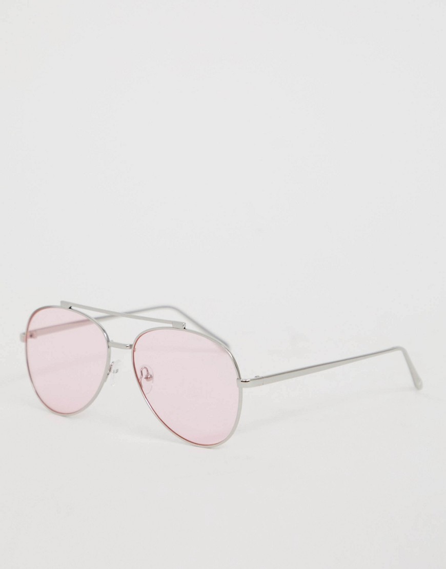 Skinnydip – Arizona – Silverfärgade pilotsolglasögon-Flerfärgad