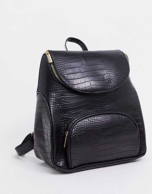 Black discount croc backpack