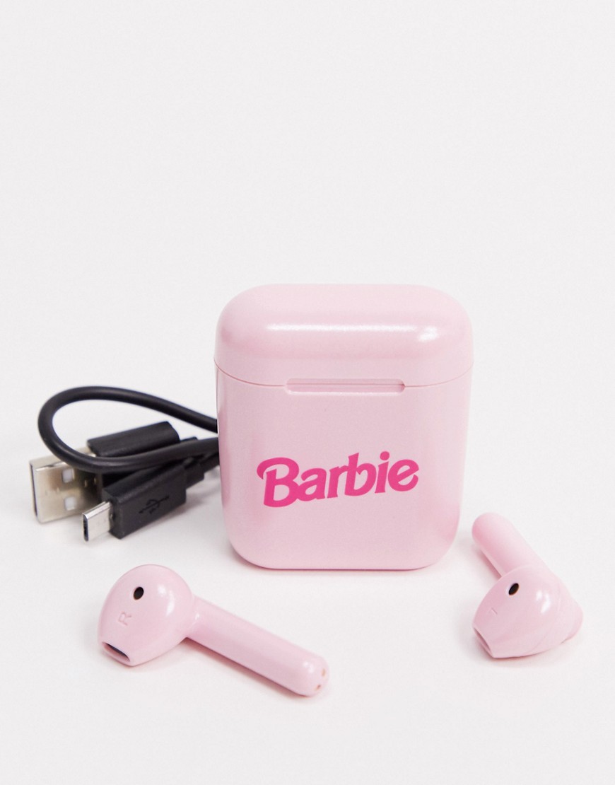 Skinnydip - Barbie draadloze oordopjes met hoesje in roze