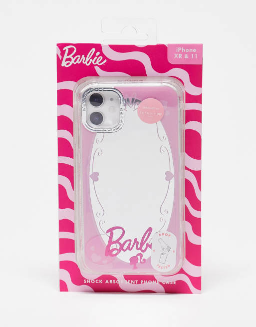 Skinnydip Barbie logo iphone case with mirror sizes 11/XR/12/12Pro