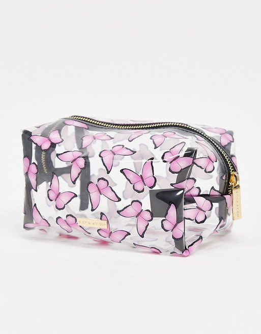 Skinnydip butterfly make up bag in pink