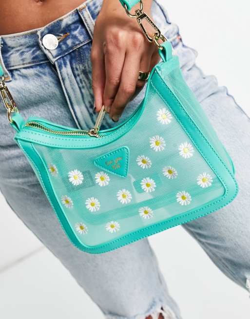 Skinnydip Green Daisy Cross Body Bag