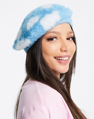 Skinnydip cloud beret in blue