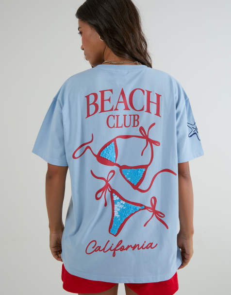 Skinnydip Club california t-shirt in blue - view 1