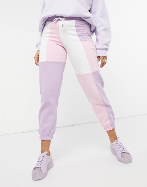 Color store block joggers