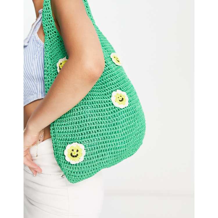 Skinnydip Green Daisy Cross Body Bag