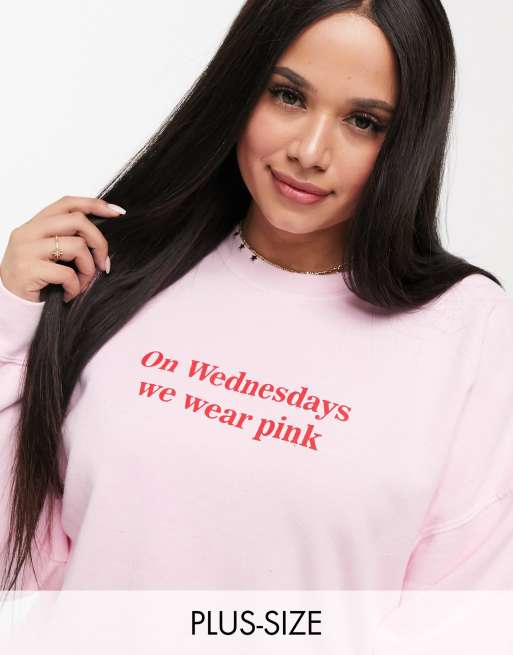 Skinnydip Curve x mean girls relaxed sweatshirt with wednesday