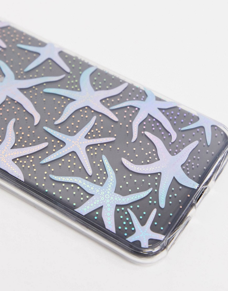 Skinnydip - Custodia per iPhone 6/6S/7/8 PLUS con stella marina-Argento