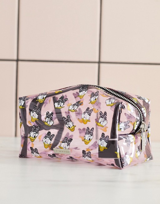 Skinnydip daisy duck cosmetic bag