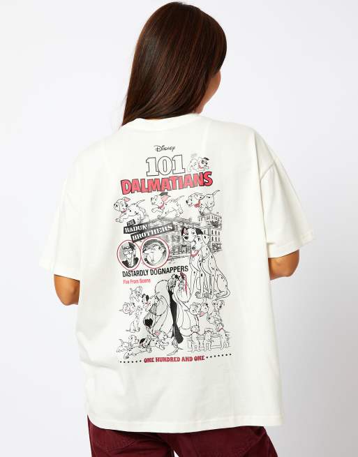 Skinnydip Disney 101 dalmatians poster t-shirt in ecru