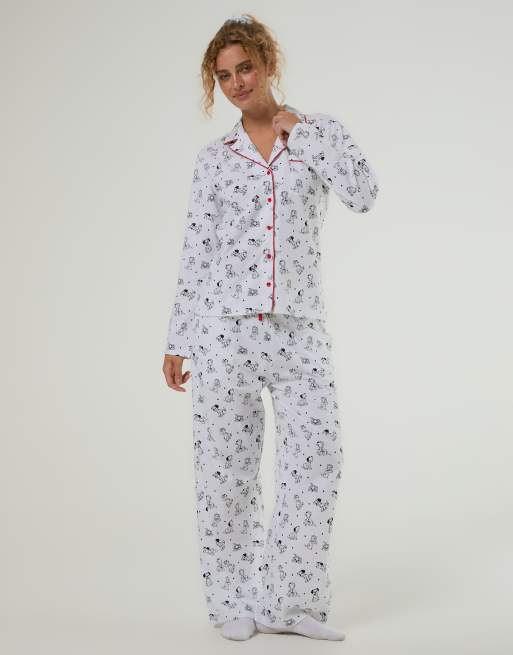 Skinnydip Disney 101 dalmatians pyjama set with scrunchie in white, 4 of 4