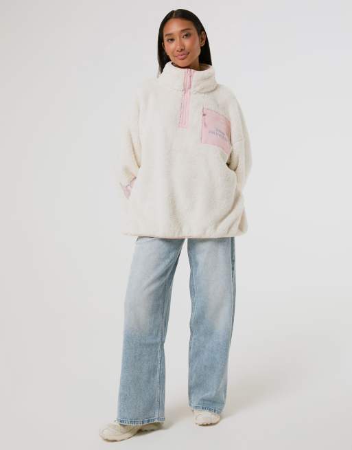 Skinnydip Disney castle fleece jacket in ecru, 4 of 4