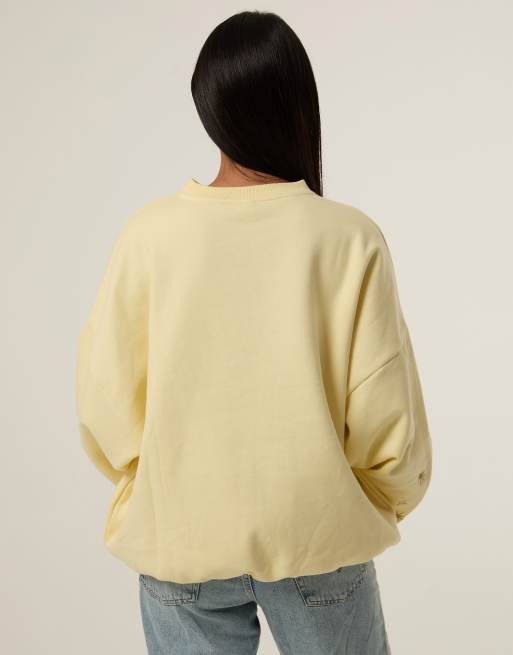 Skinnydip Disney embroidered yellow castle sweatshirt in yellow, 2 of 4