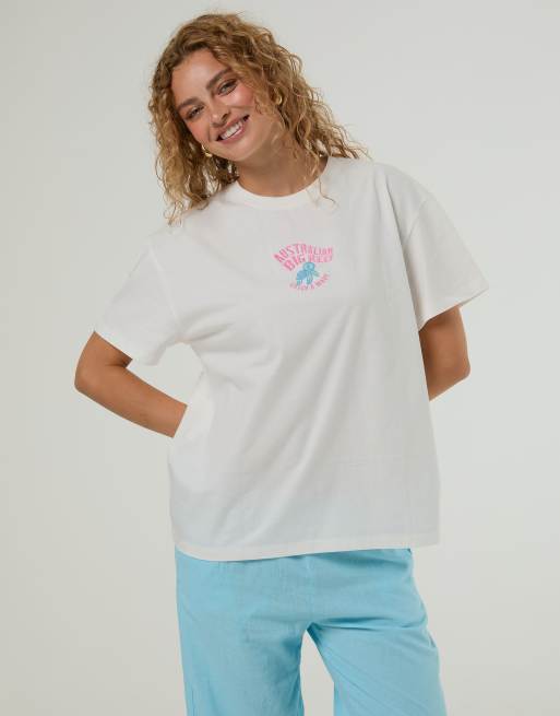 Skinnydip Disney finding nemo catch the current t-shirt in white, 2 of 4
