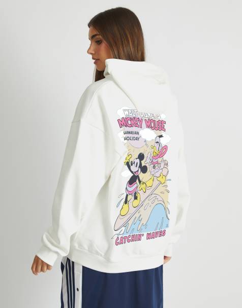 Skinnydip Disney mickey surf hoodie in white - view 1