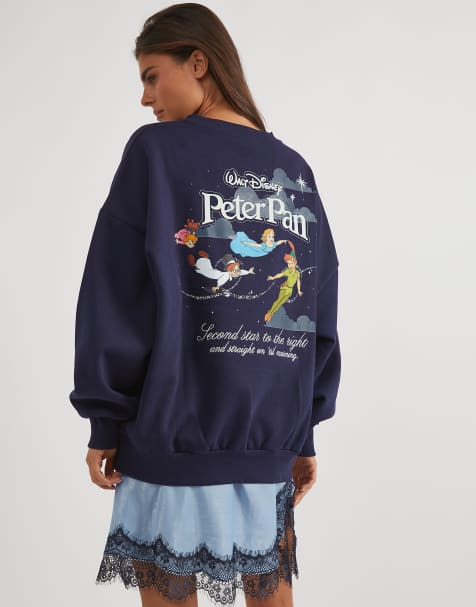 Skinnydip Disney peter pan star sweatshirt in navy - view 1