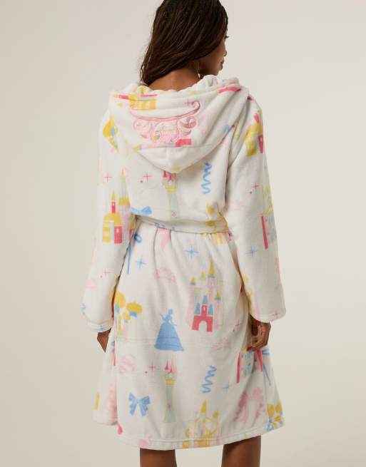 Skinnydip Disney princess glitter dressing gown in ecru, 2 of 4