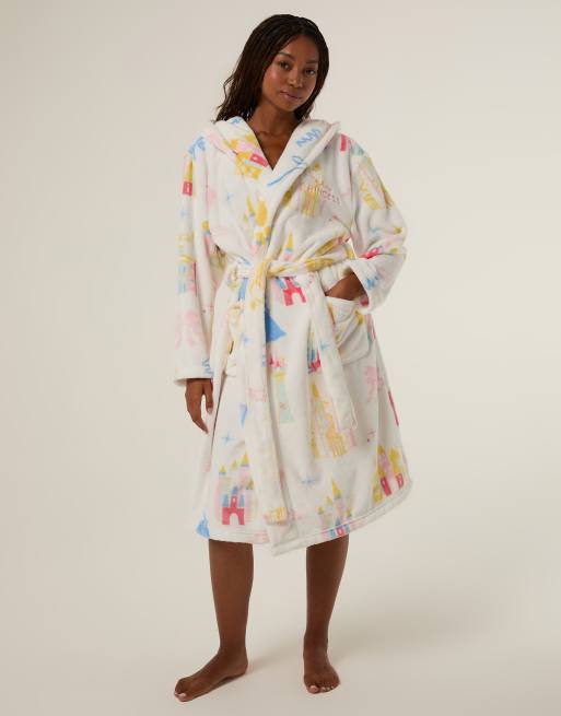 Skinnydip Disney princess glitter dressing gown in ecru, 4 of 4