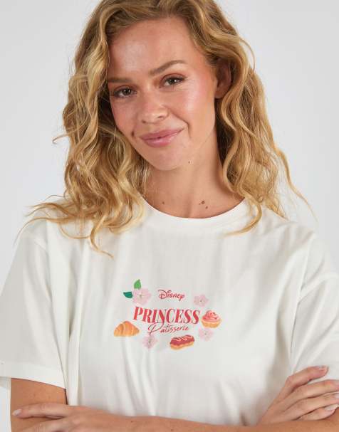 Skinnydip Disney princess patisserie t-shirt in white - view 1