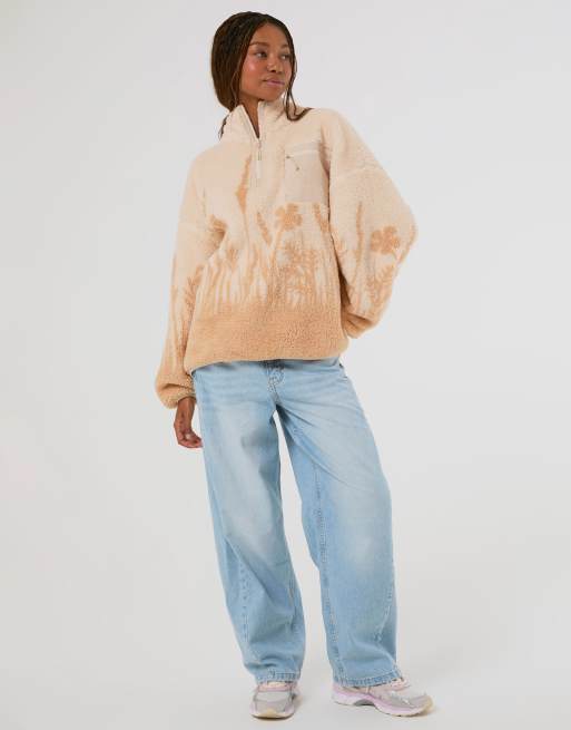 Skinnydip Disney the fox and the hound fleece jacket in ecru, 4 of 4