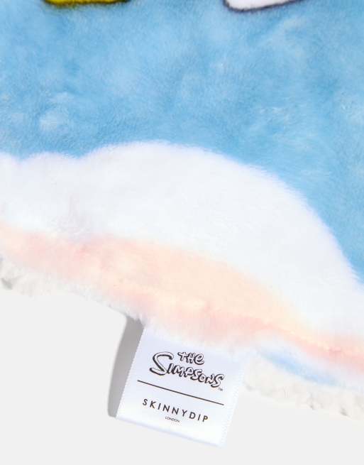 Skinnydip Disney the simpsons cloud blanket in blue, 4 of 4