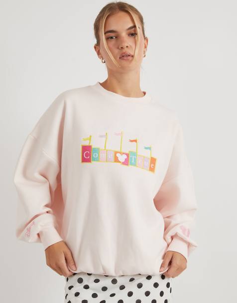 Skinnydip Disney where dreams do come true sweatshirt in pink