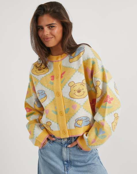 Skinnydip Disney winnie the pooh knitted cardigan in multi