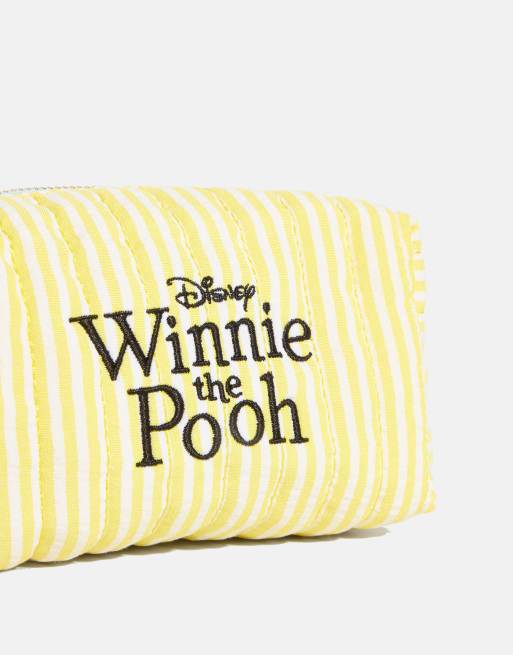 Skinnydip Disney winnie the pooh quilted makeup bag set in yellow, 2 of 3