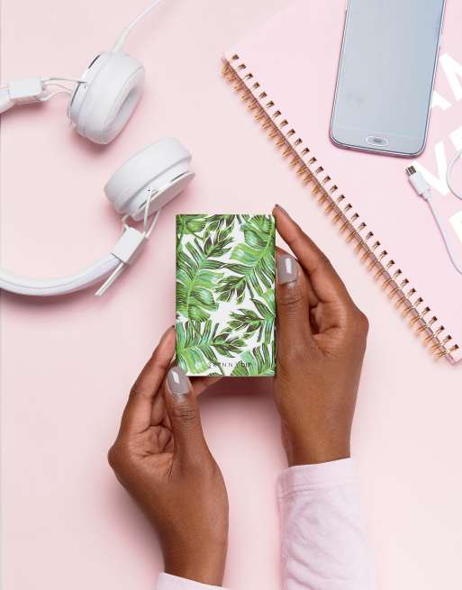 Skinnydip Festival Palm Print Portable Charger
