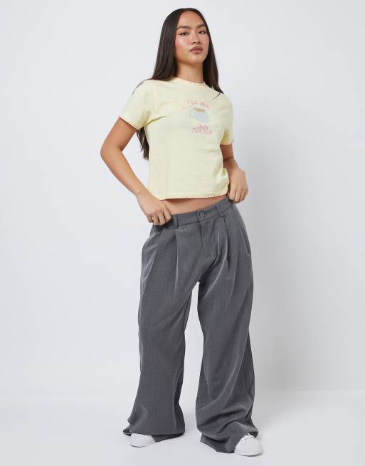 Skinnydip Fill your own tea cup baby tee in yellow, 3 of 4
