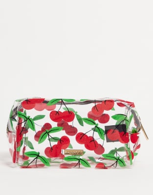 Skinnydip glitter cherry makeup bag | ASOS