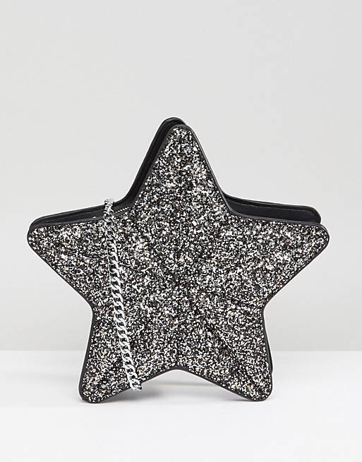 Skinnydip Glitter Star Novelty Cross Body Bag