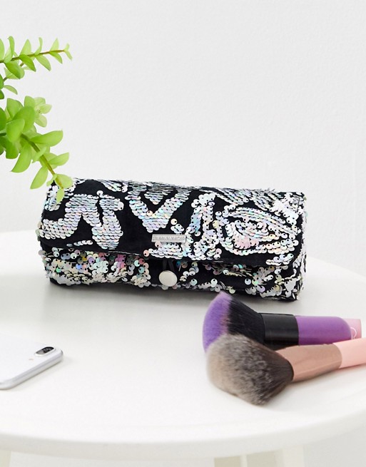Skinnydip holographic sequin make up roll