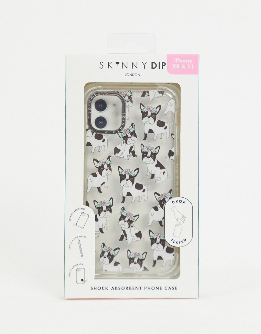Skinnydip - iPhone hoesje in franse hondenprint-Multi