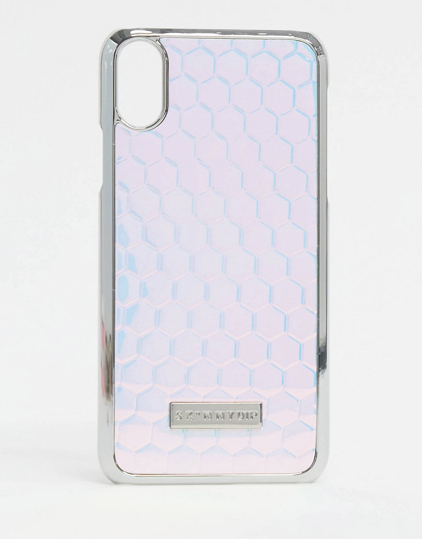 Skinnydip iphone X/XS honeycomb case-Silver