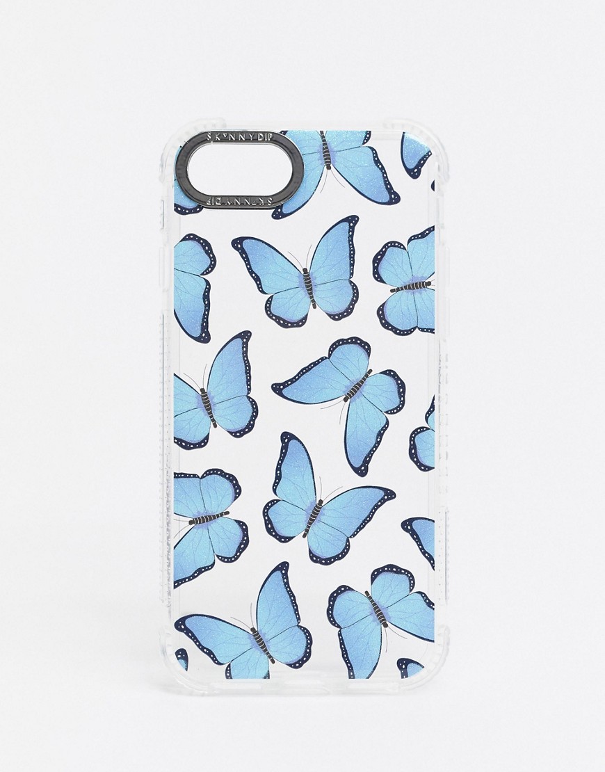 Skinnydip - iPhonehoesje met blauwe vlinders